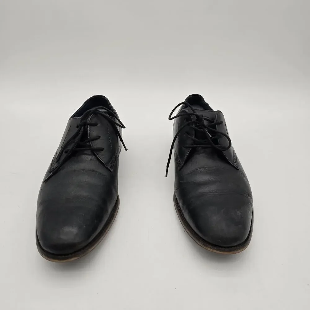 Florsheim Shoes Mens 8 M Black Leather Dress Derby Oxford 14318 001